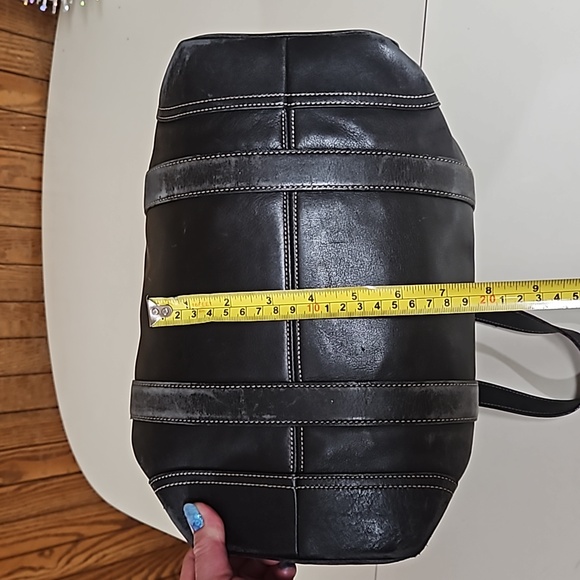 Coach Genuine Leather Large Shoulder Tote Bag LEATHER WEAR - Picture 13 of 17